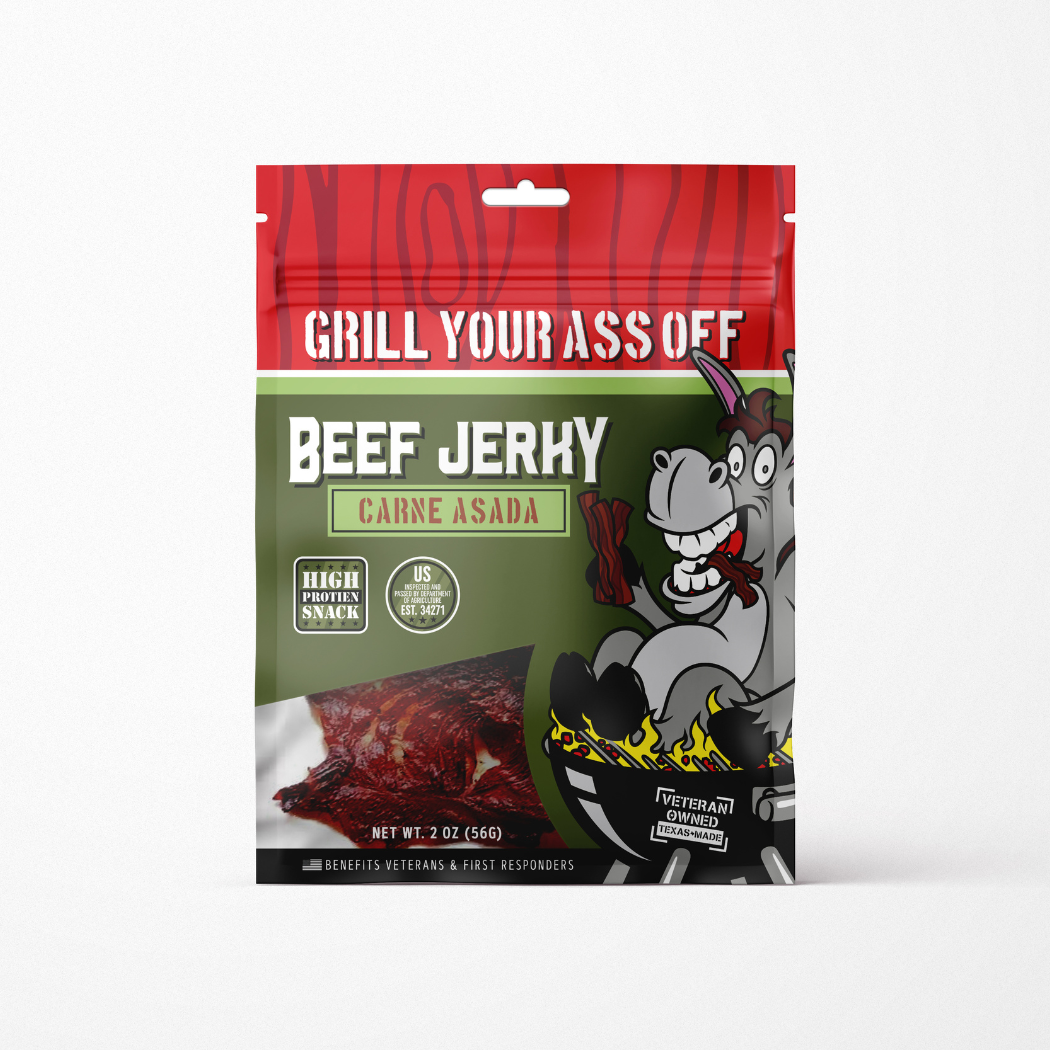 Carne Asada Style Beef Jerky - Lime Beer, Top Sirloin, Snack