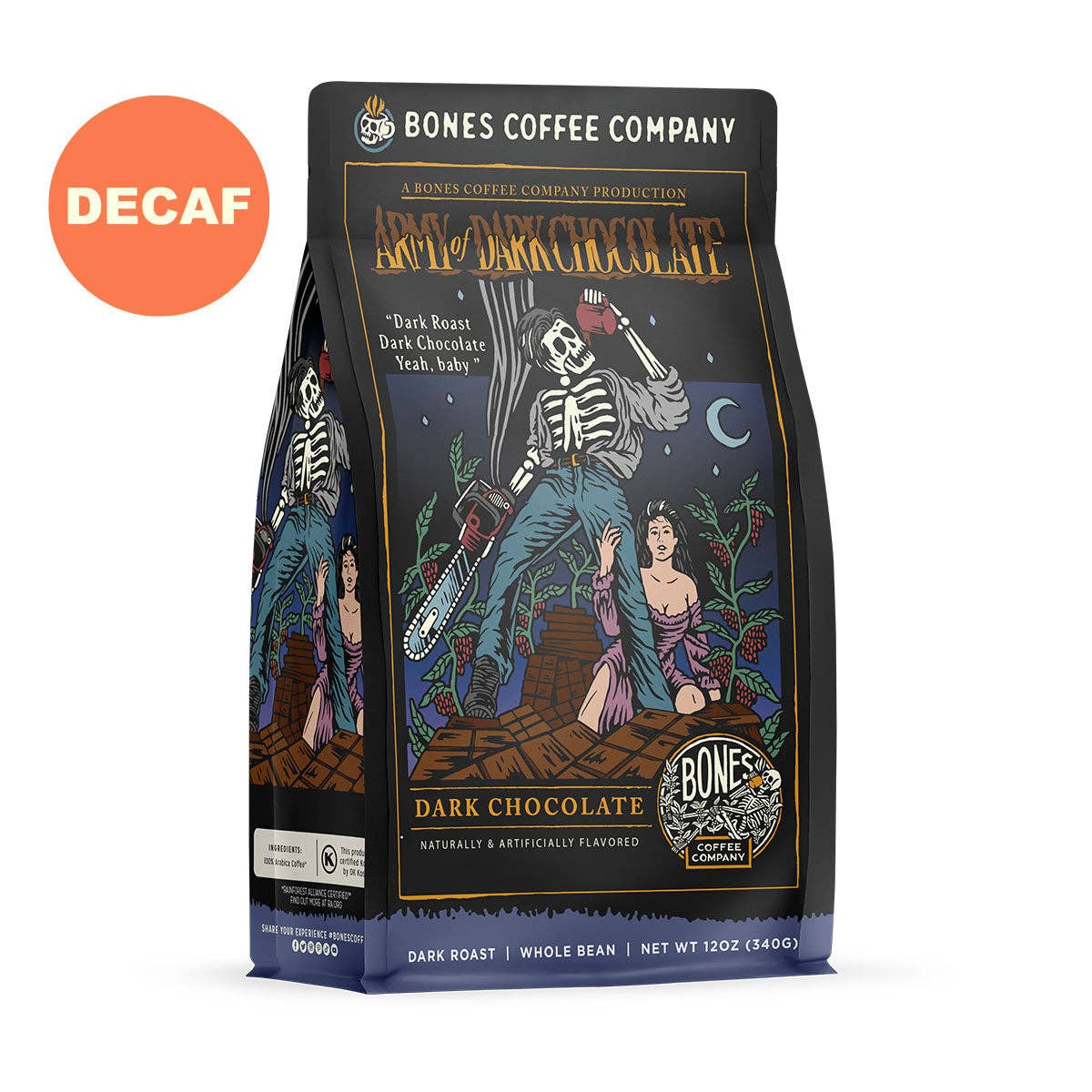 Decaf Army of Dark Chocolate Ground | 12oz