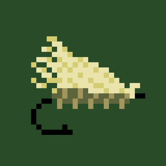 Elk Hair Caddis 8-BIT STICKER