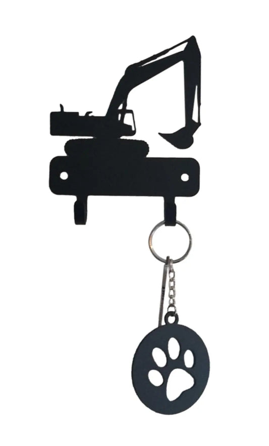 Excavator Mini Key Rack with 2 Hooks