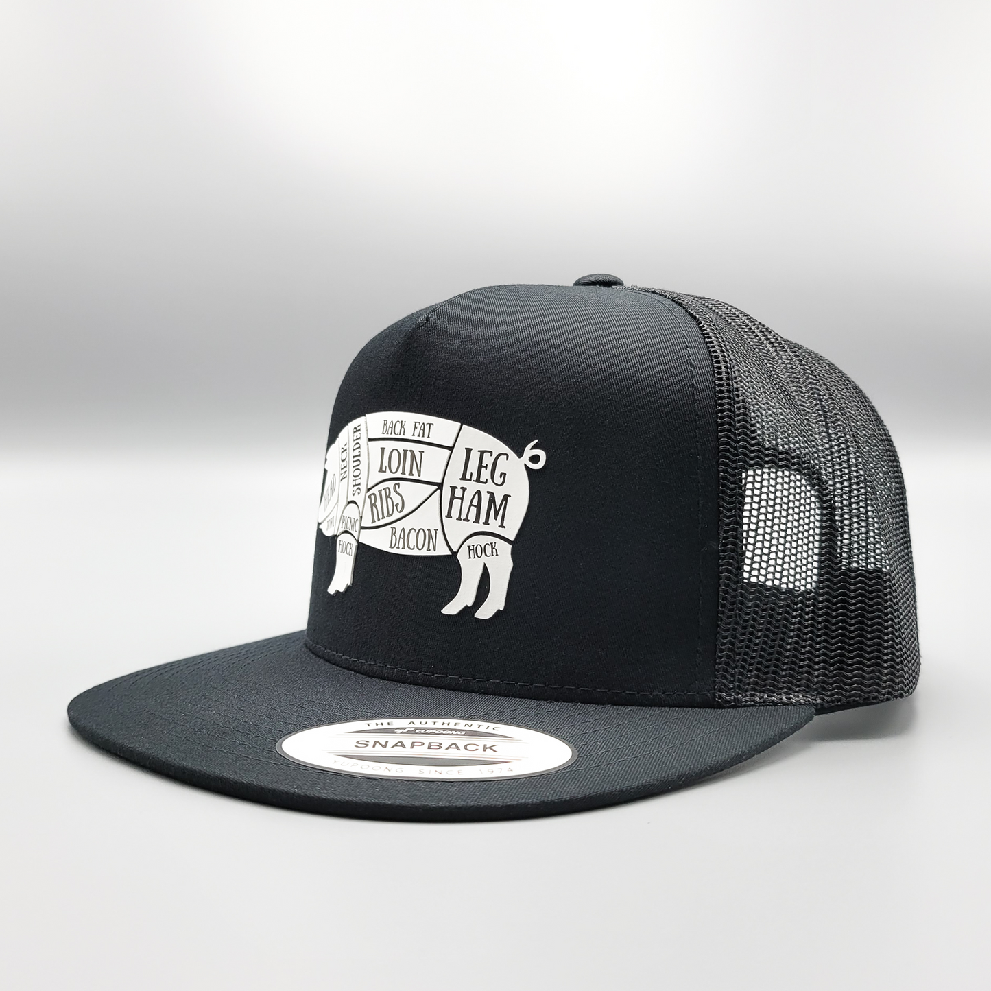 Where's the Pork Pig Parts BBQ Trucker Hat