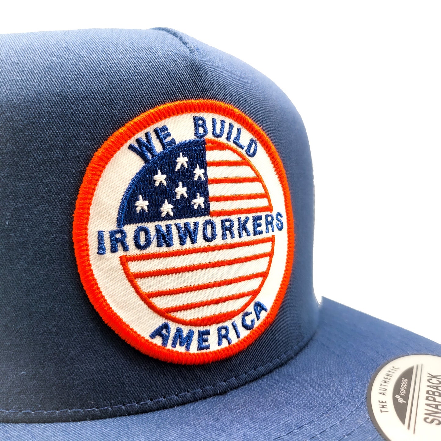 USA Ironworkers "We Build America" Union Welder Navy Trucker Hat