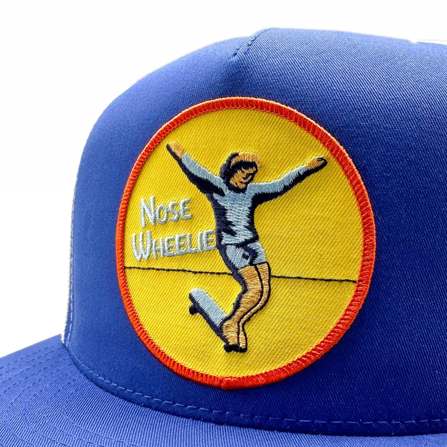 Nose Wheelie 70's Retro Skateboarding Trucker Hat