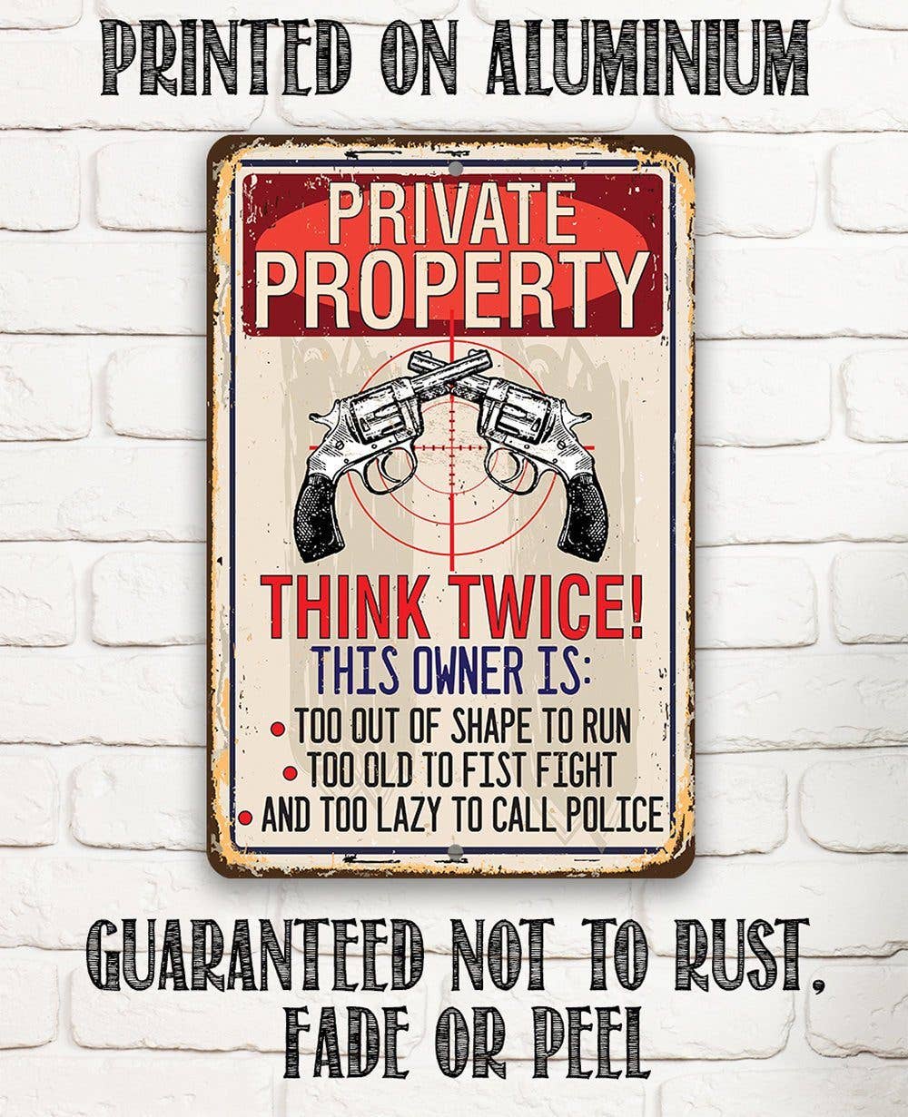 Private Property - Metal Sign