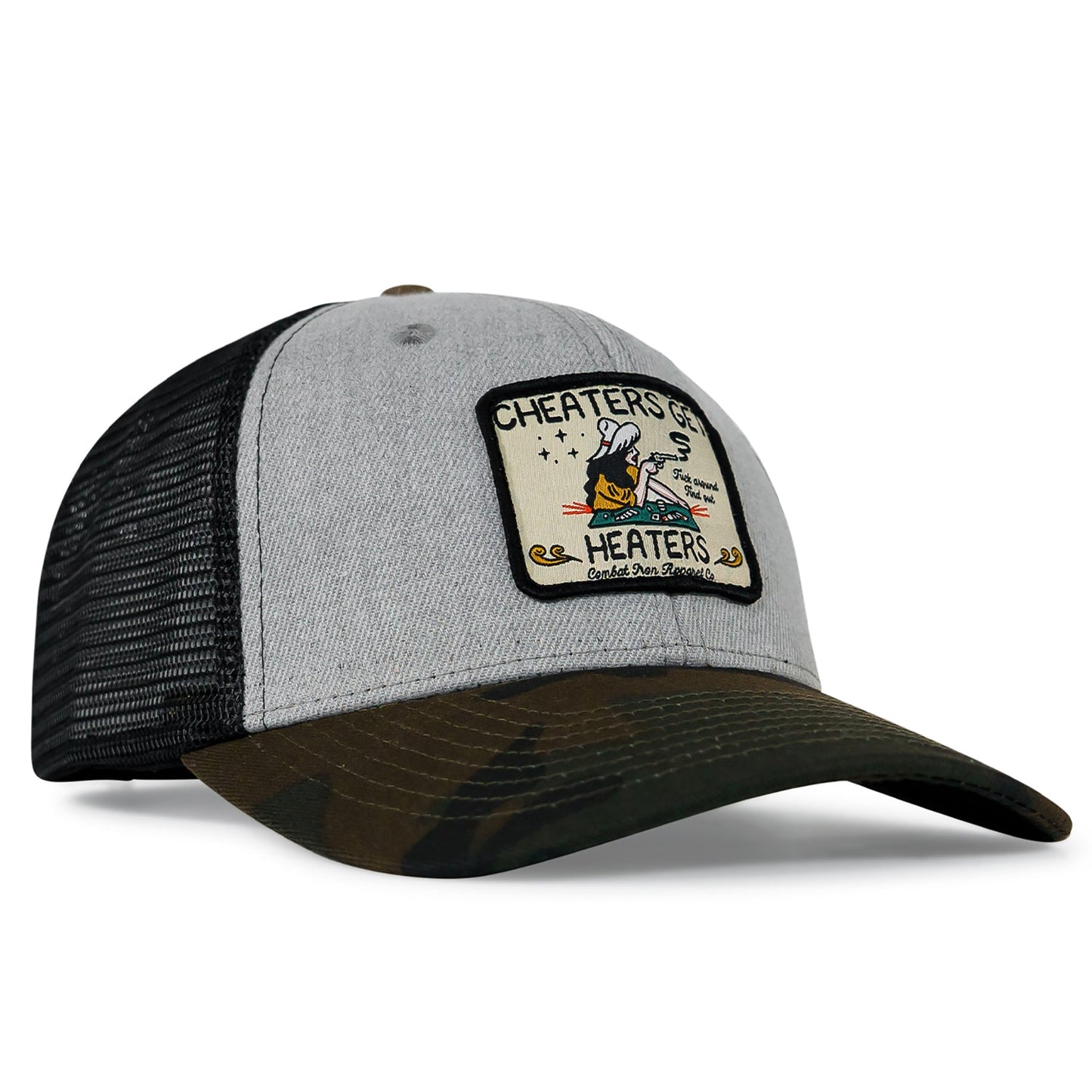 Cheaters Get Heaters Western Cowboy Patch SnapBack