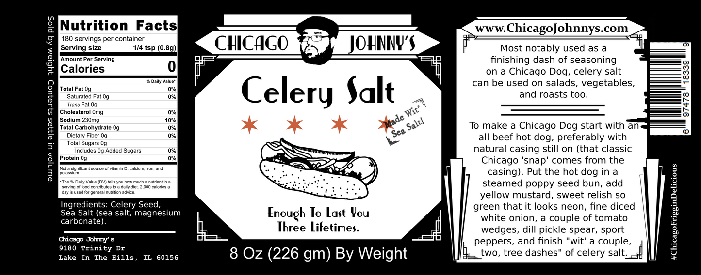 Celery Salt (made with sea salt)