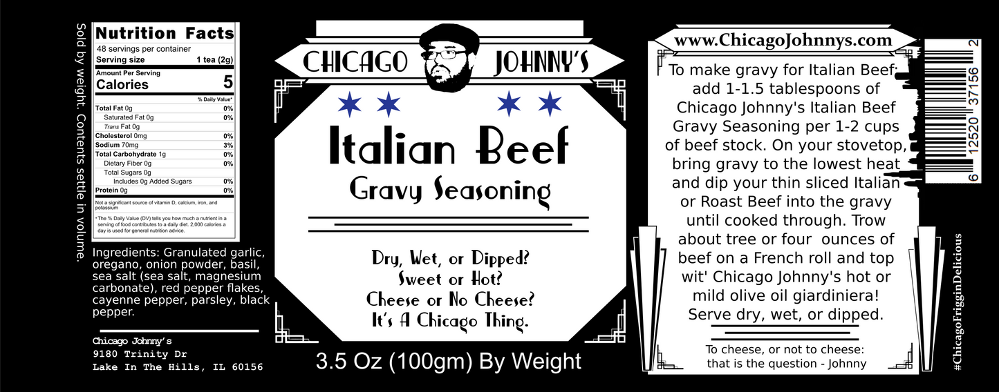 Italian Beef Gravy Seasoning. Make The Best Italian Beef Sangwich Bester!