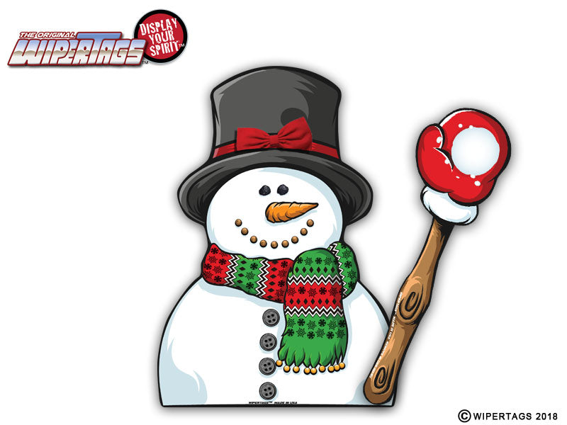 Flakes the Snowman WiperTag