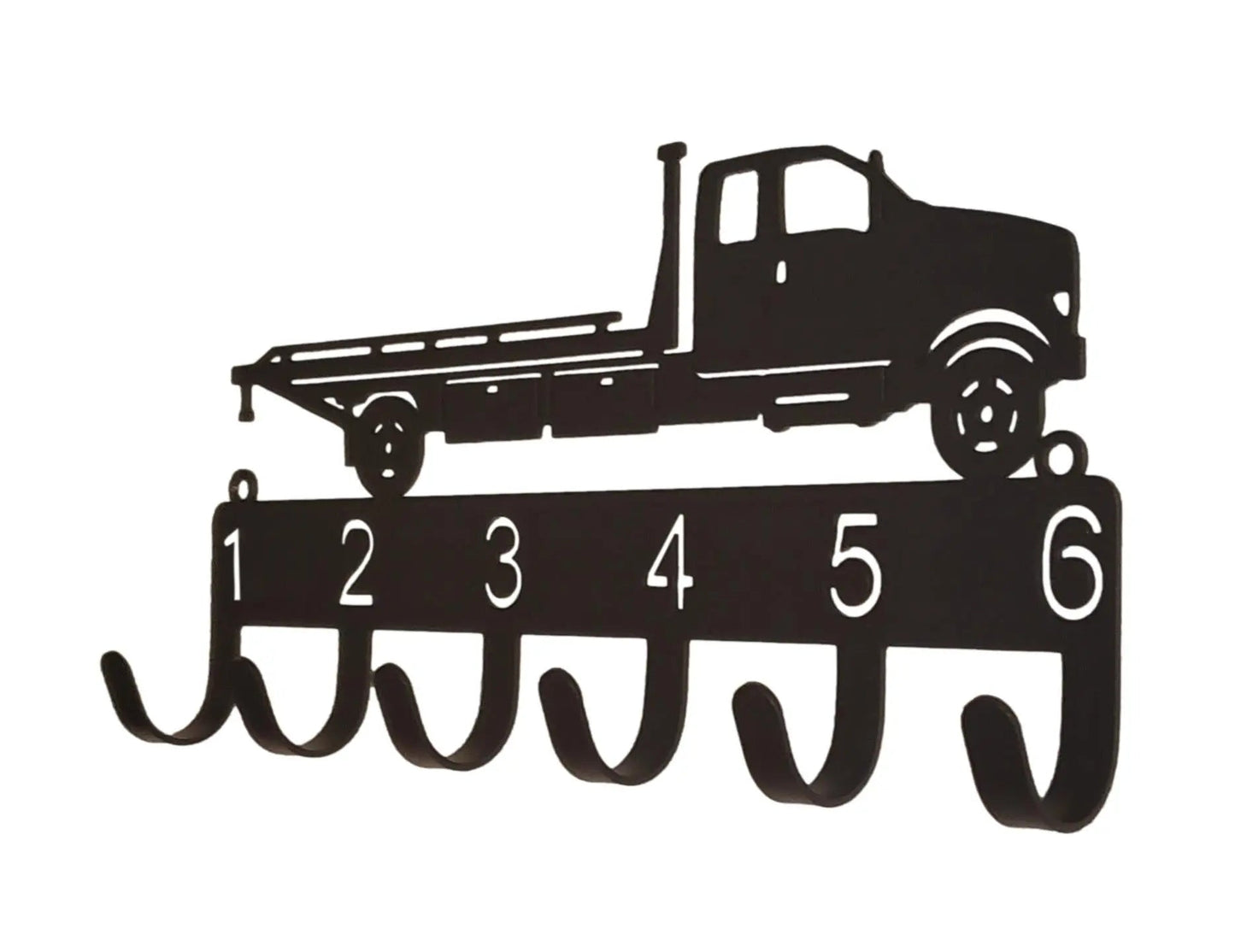 Flatbed Tow Truck Key Hanger with 5 Hooks