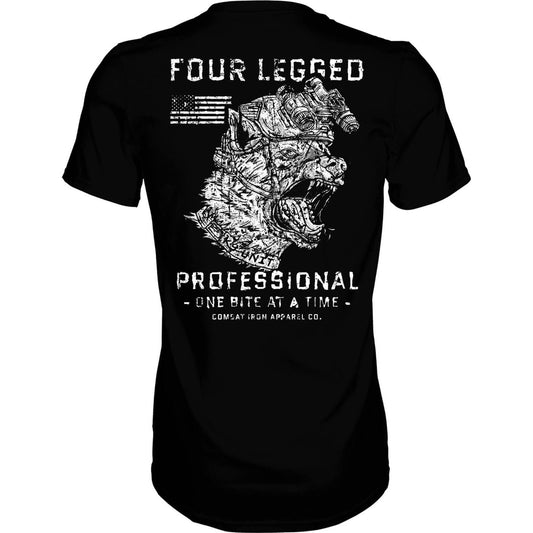 FOUR LEGGED PROFESSIONAL K9 DOG TRAINING MEN’S T-SHIRT