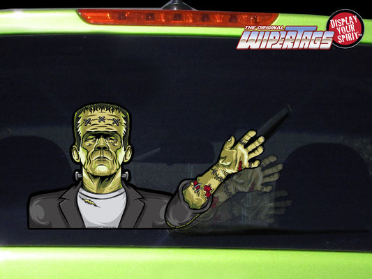 Frankenstein Waving WiperTag with Decal