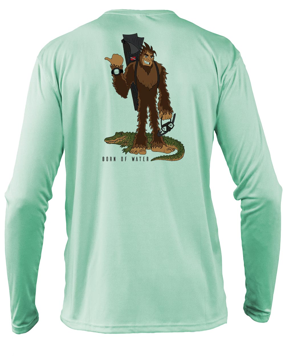 Freediving Sasquatch Skunk Ape UV UPF+ 50 Shirt