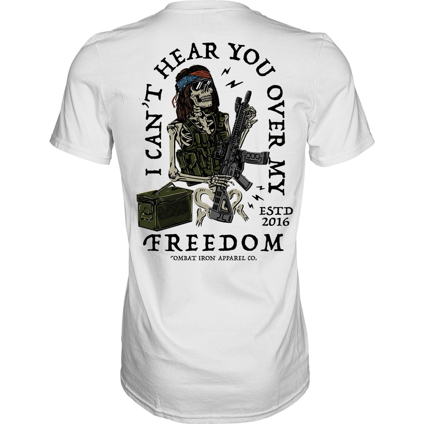 I Can't Hear You Over My Freedom AR Guitar Men's T-Shirt