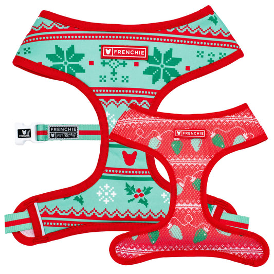 Frenchie Duo Reversible Harness - Ugly Sweater