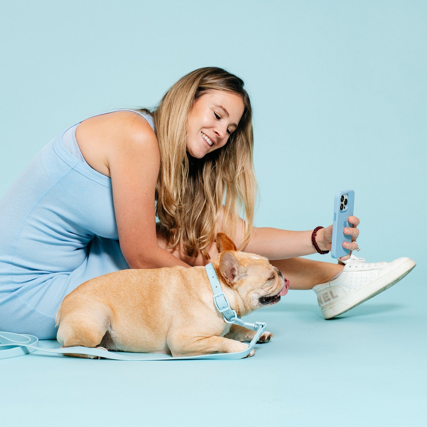 Frenchie Waterproof Collar - Ocean Blue