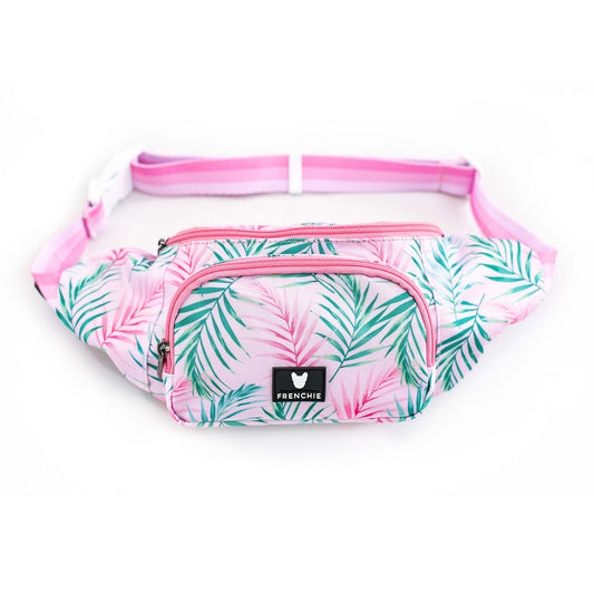 Frenchie Fanny Pack - Pink Palms