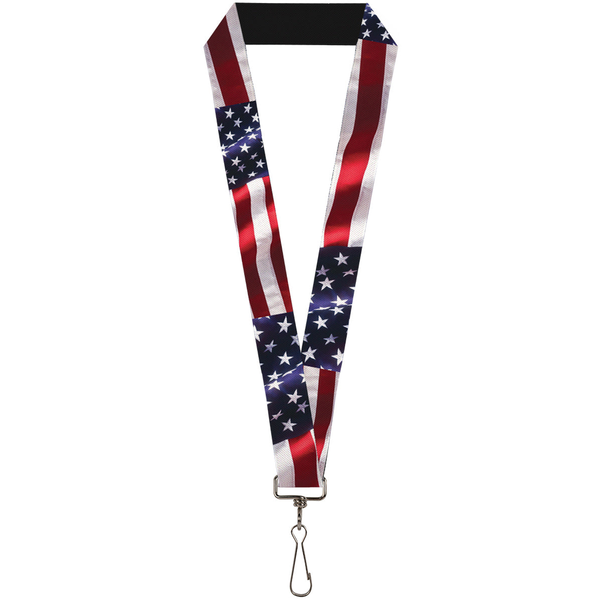 Lanyard - 1.0" - American Flag Vivid CLOSE-UP