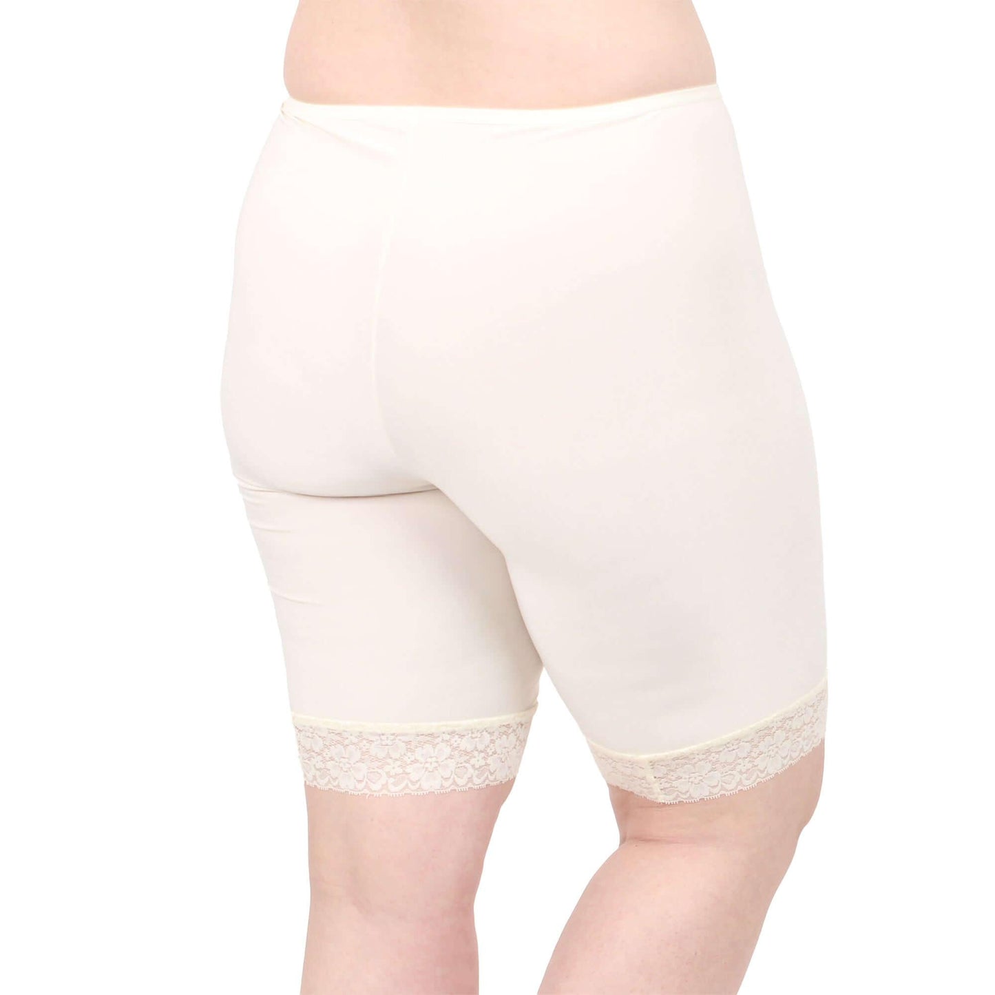 Fusion Moisture Wicking Anti Chafing Shortlette Slipshort 9" | Ecru Cream