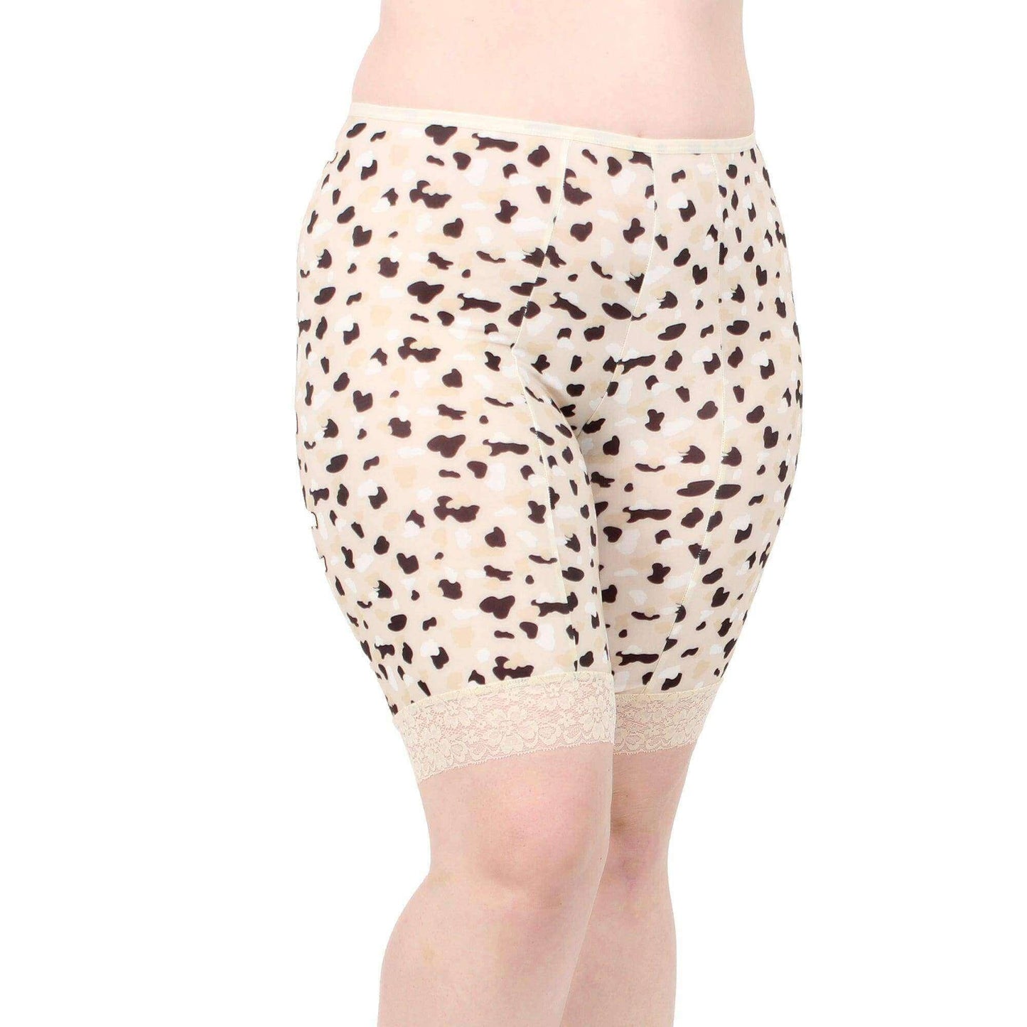 Fusion Moisture Wicking Anti Chafing Shortlette Slipshort 9" | Leopard