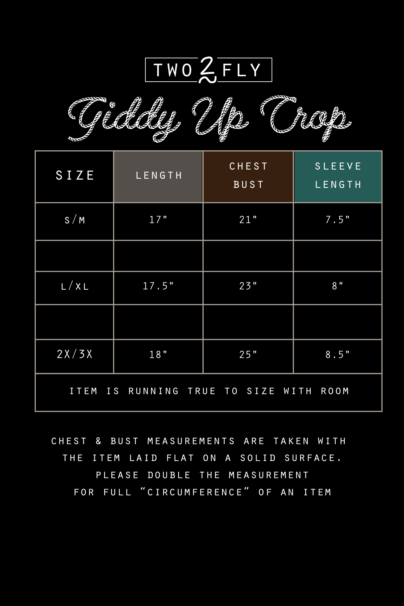 GIDDY UP CROP