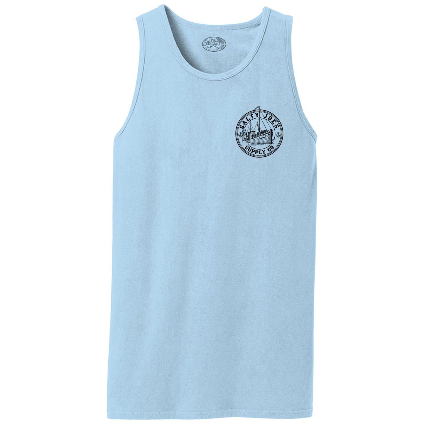 Salty Joe's Fishing Trawler Beach Wash® Garment-Dyed Tank Top