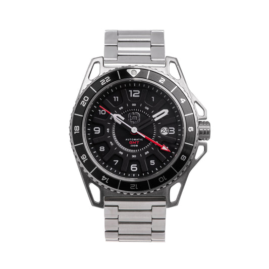 GMT-01 - AUTOMATIC GMT WATCH WITH METAL BRACELET