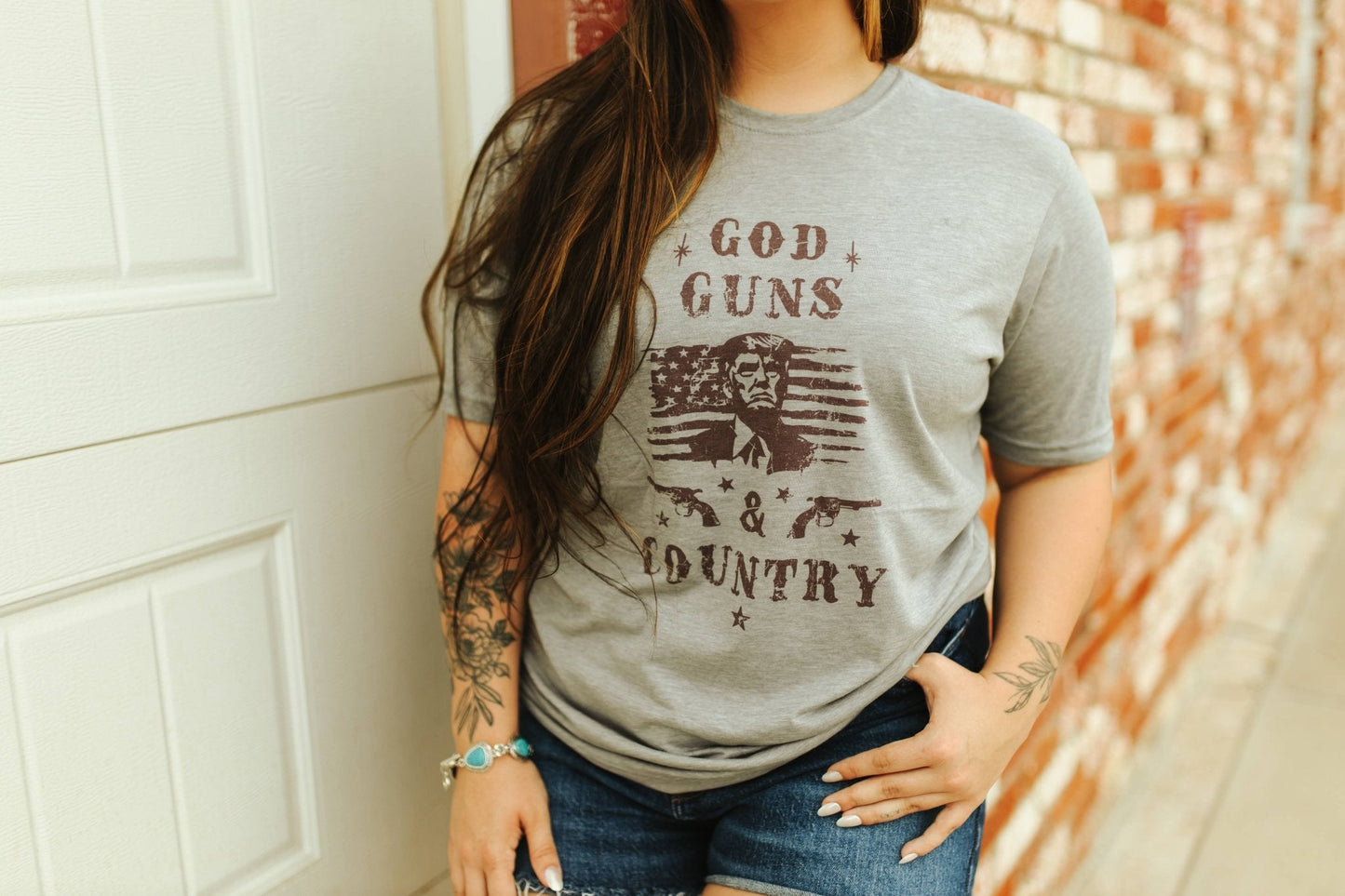 God, Guns and Country Trump Graphic Tee