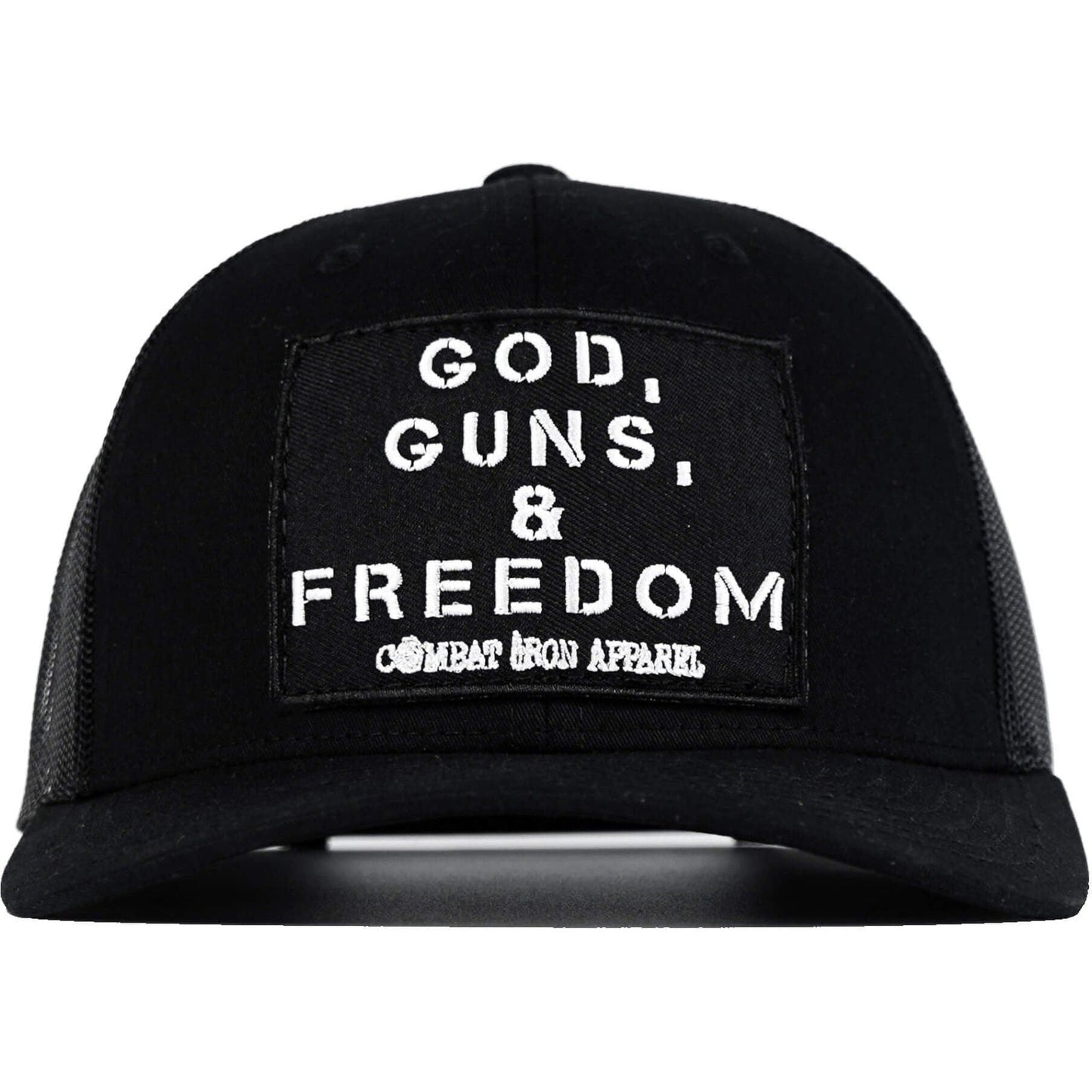 God, Guns, And Freedom Patch Mid-Profile Mesh Snapback