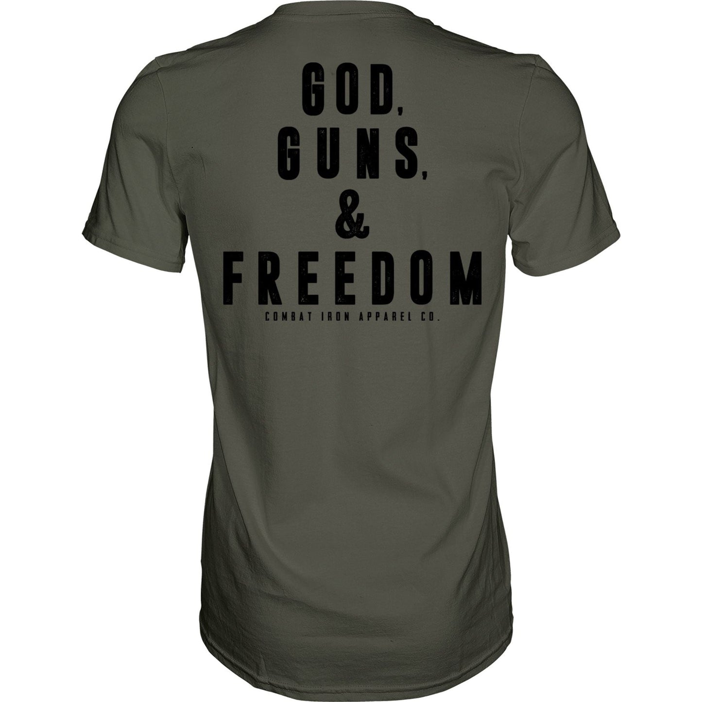 GOD, GUNS, & FREEDOM Men's T-Shirt