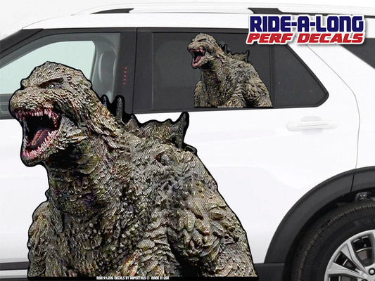 Godzilla *RIDE A LONG* Perforated Decal