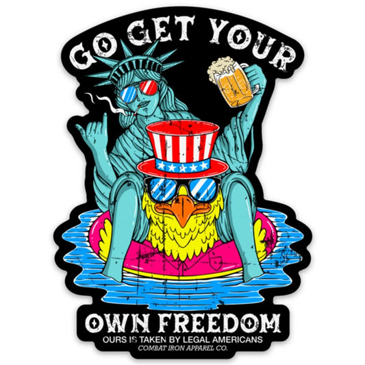 GO GET YOUR OWN FREEDOM Statue of Liberty Decal