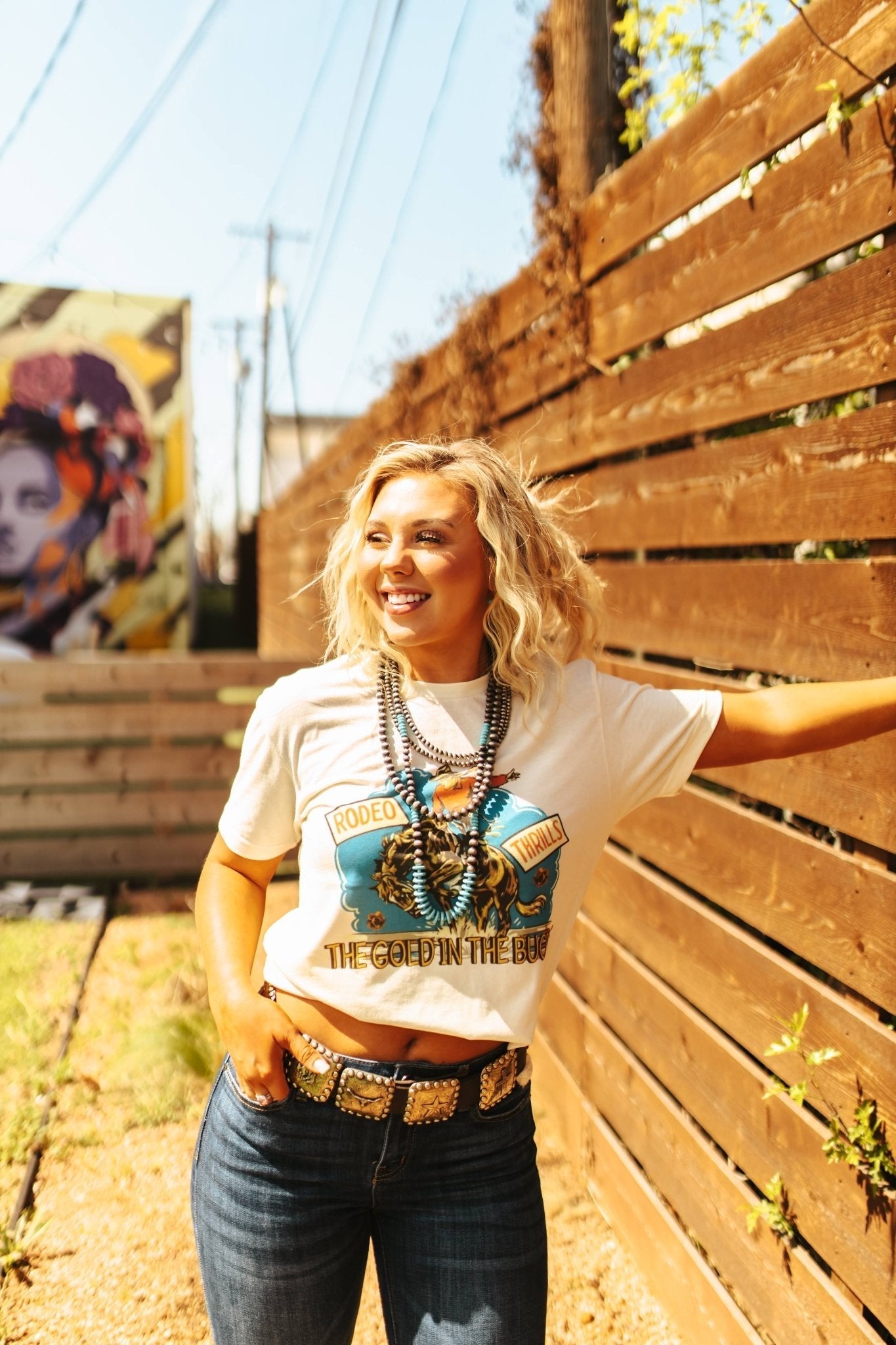 Gold Buckle Rodeo Thrills Graphic Tee