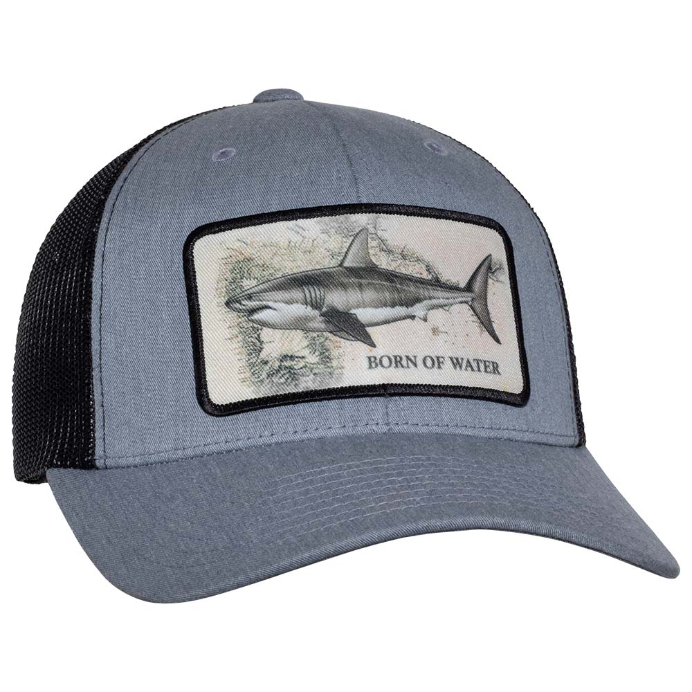 Great White Shark Patch Hat