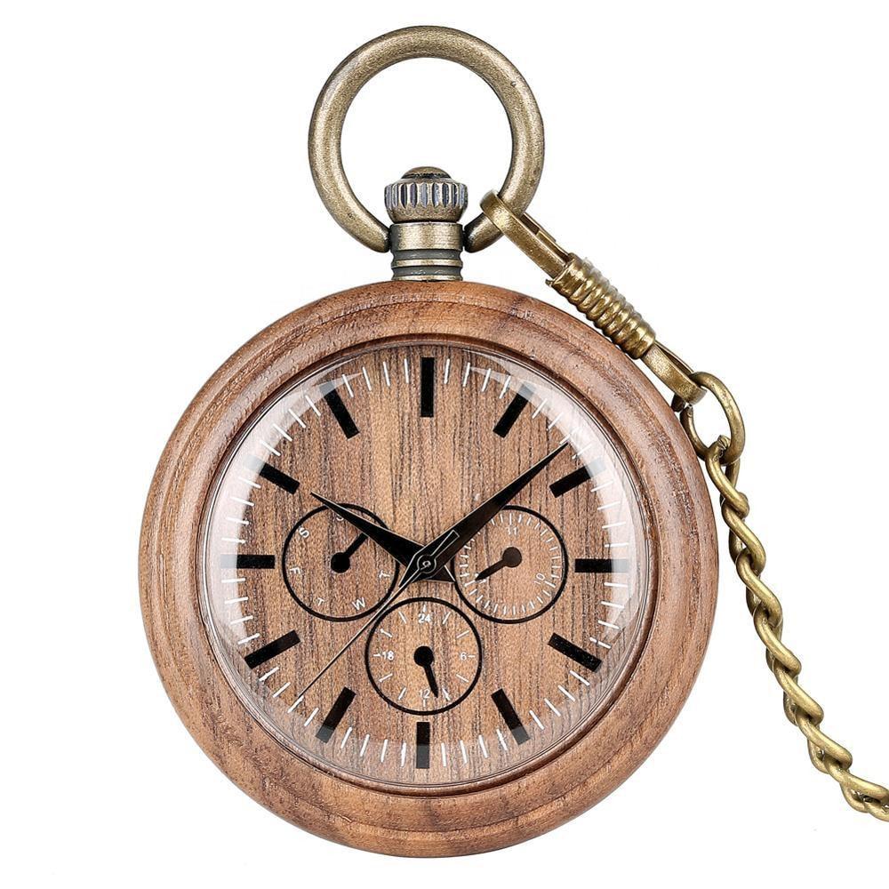 Groomsmen Set of 10 Wooden Pocket Watch | Perfecto