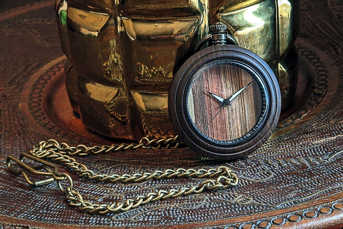 Groomsmen Set of 10 Wooden Pocket Watch | Valor