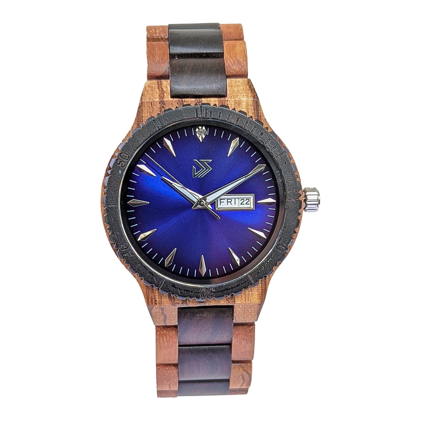 Groomsmen Set of 10  Wooden Watch Justo | Blue