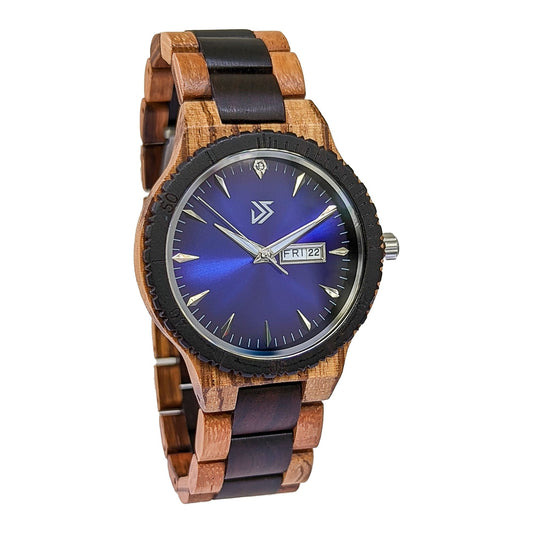 Groomsmen Set of 10  Wooden Watch Justo | Blue