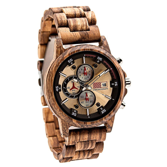 Groomsmen Set of 10 Wooden Watch Zebra | Multa