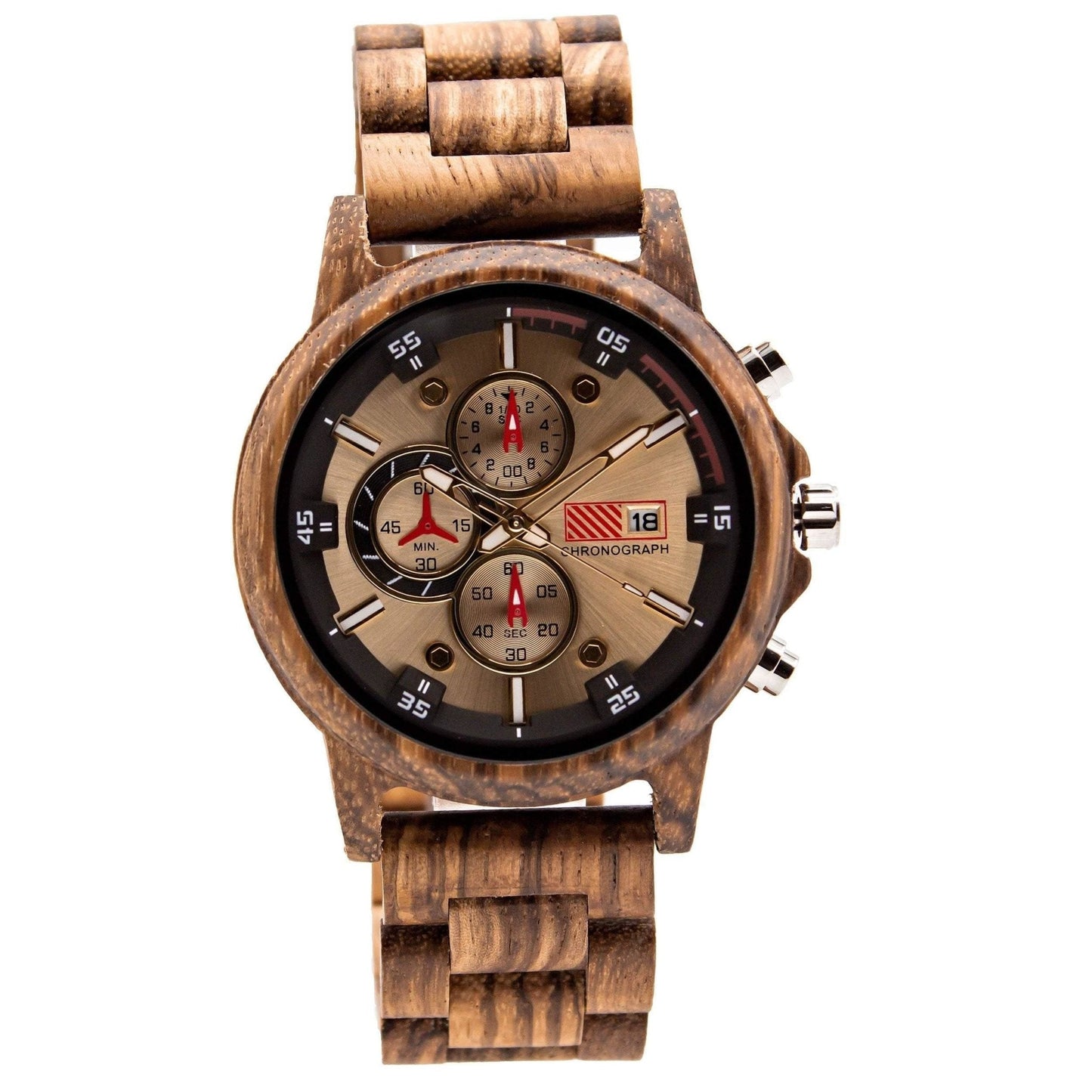 Groomsmen Set of 10 Wooden Watch Zebra | Multa