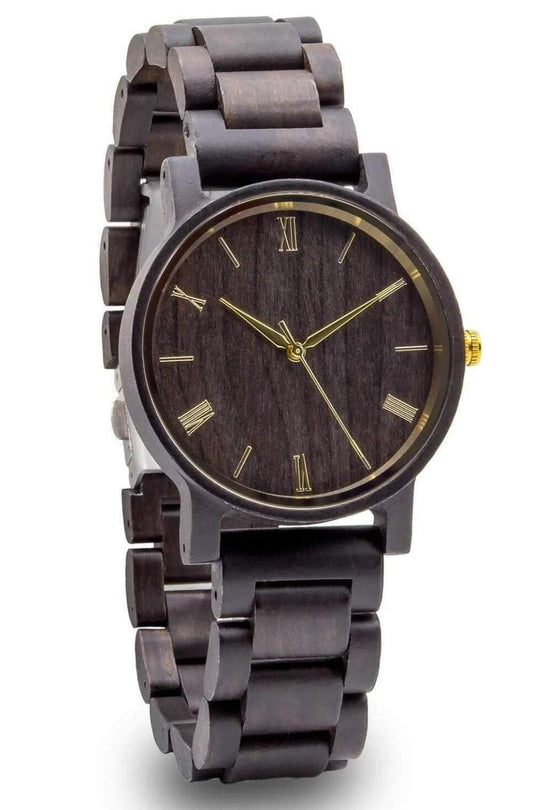 Groomsmen Set Of 10 Wooden Watches - Ebony Arce