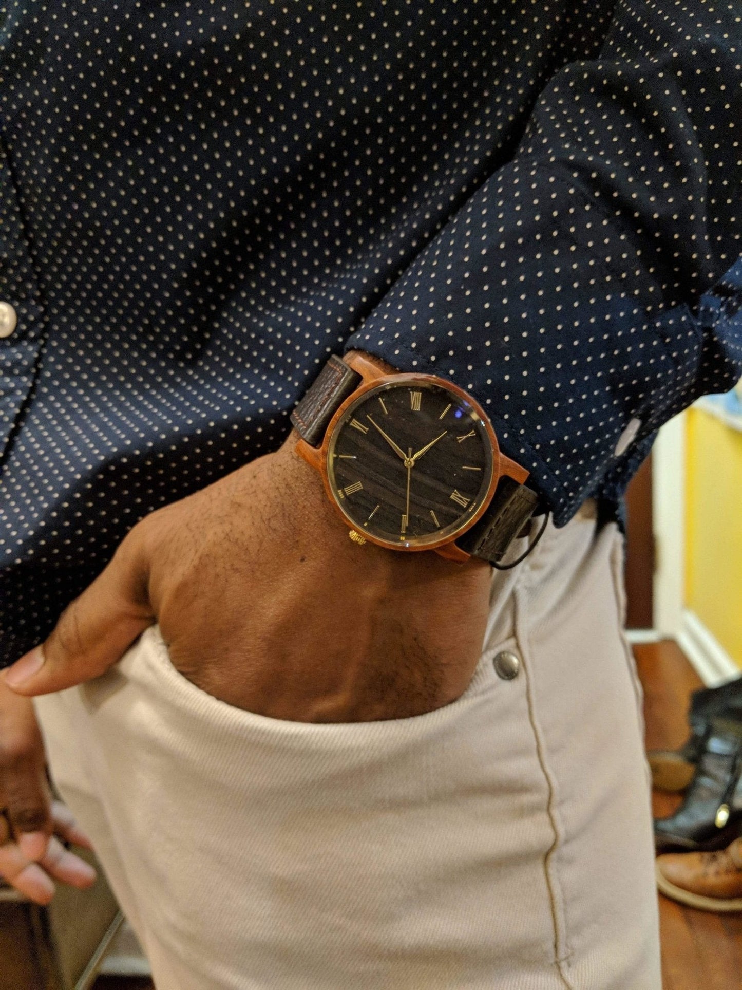 Groomsmen Set Of 10 Wooden Watches Red Arce