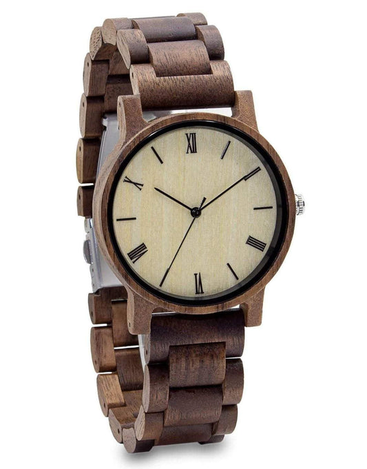 Groomsmen Set Of 10 Wooden Watches -Walnut Arce