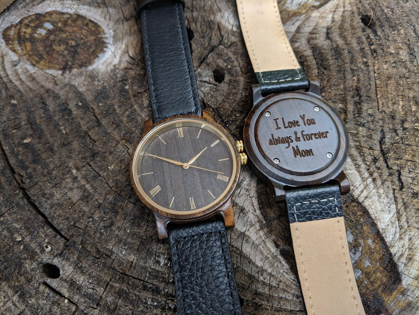 Groomsmen Set Of 4 Wooden Watches Black Arce