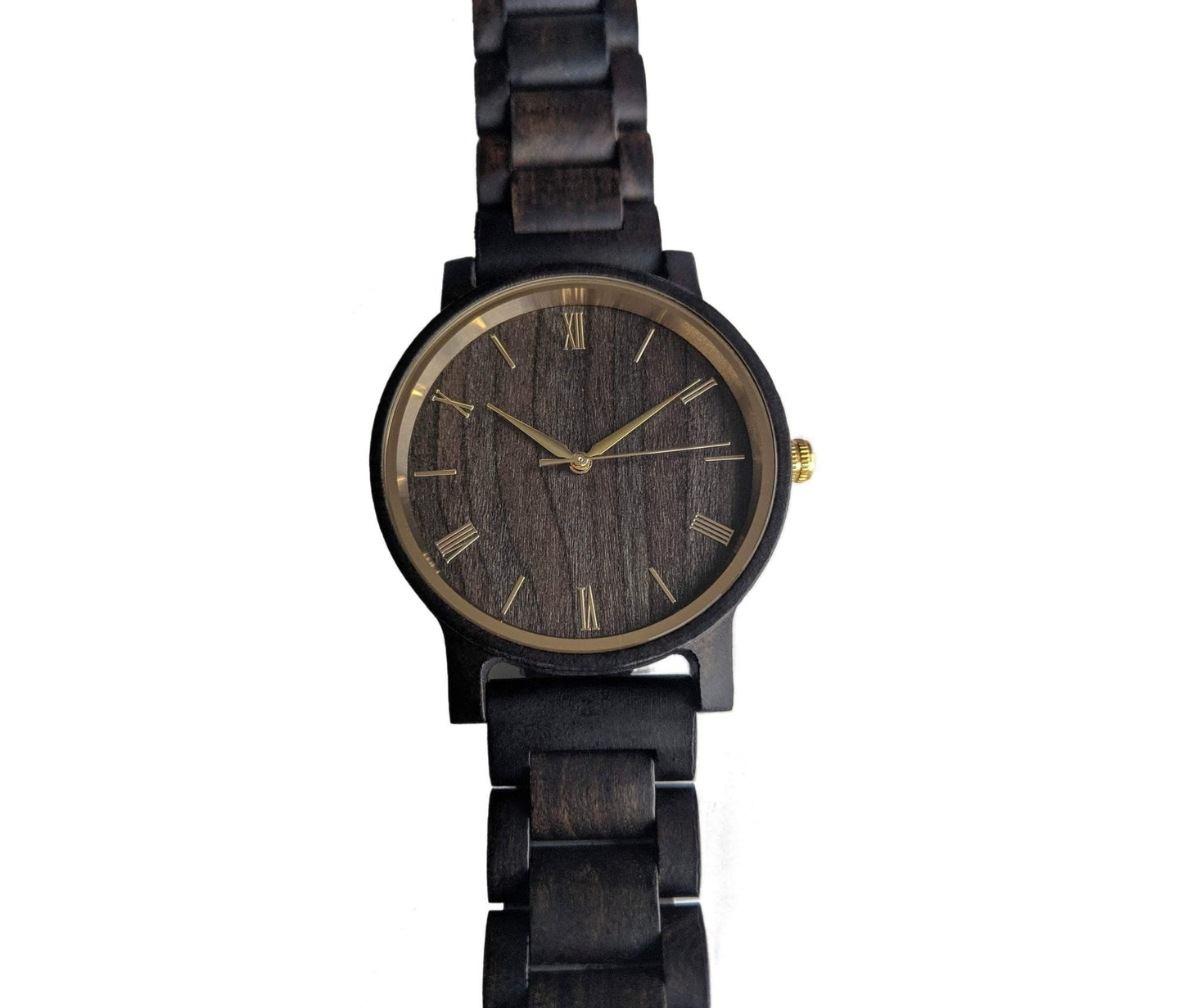 Groomsmen Set Of 4 Wooden Watches - Ebony Arce