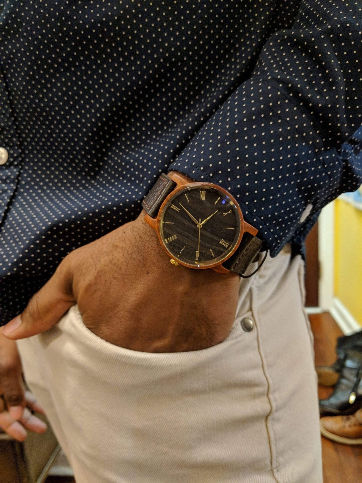 Groomsmen Set Of 4 Wooden Watches Red Arce