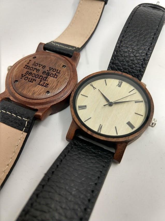 Groomsmen Set Of 4 Wooden Watches Walnut Arce