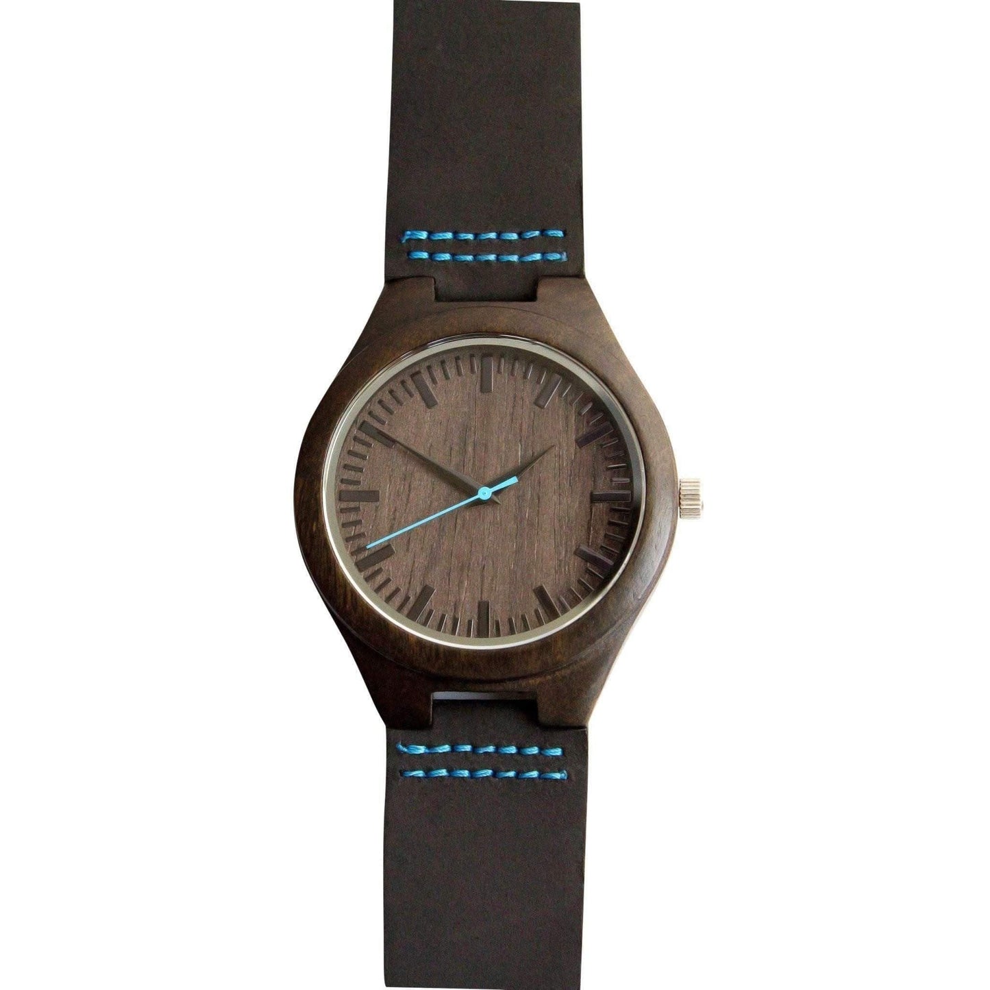 Groomsmen Set Of 9 Wooden Watches - Blue Energico