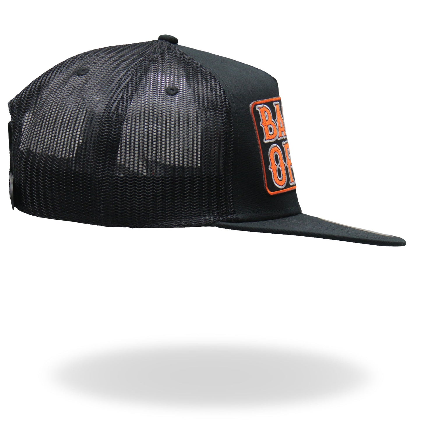 Hot Leathers GSH1020 Black ‘Back Off Bone Finger’ Snap Back Hat