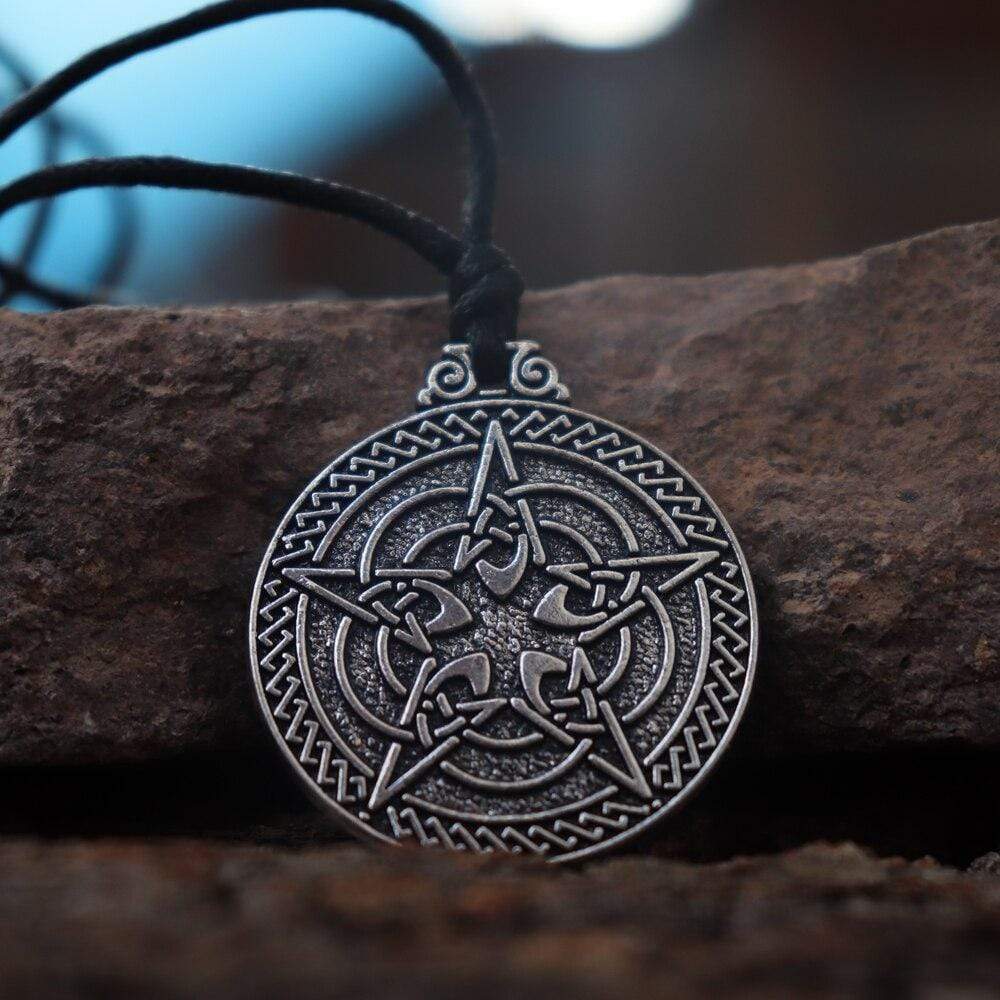 Gothic Wicca Pentagram Masonic Necklace