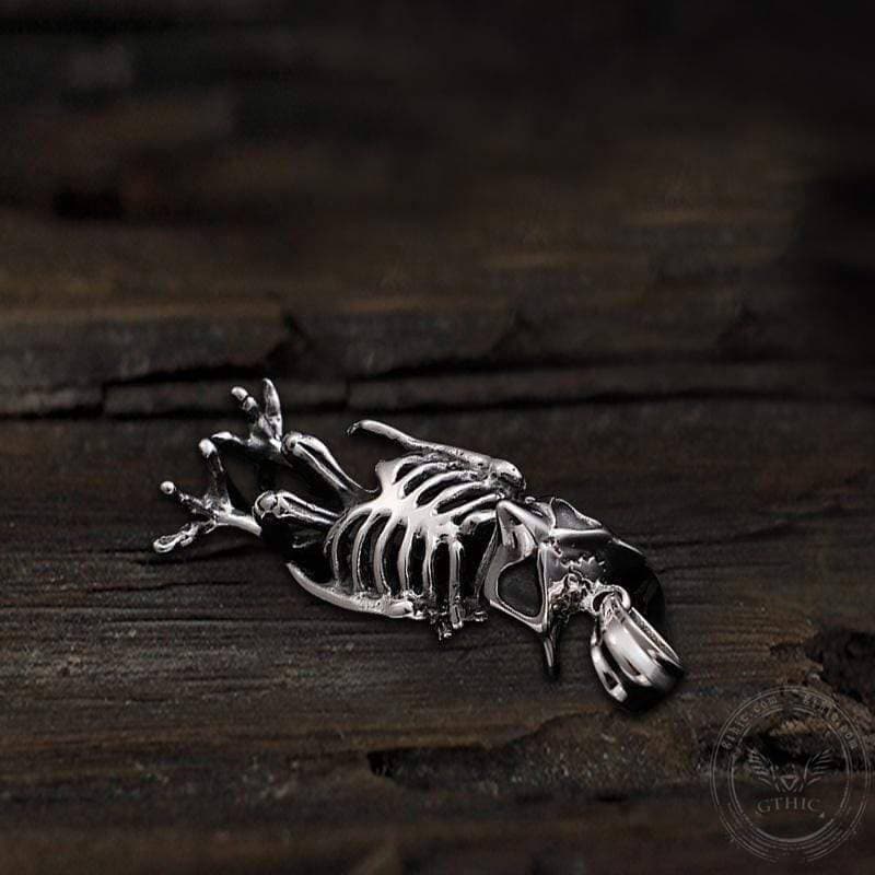 Owl Skull Stainless Steel Animal Pendant